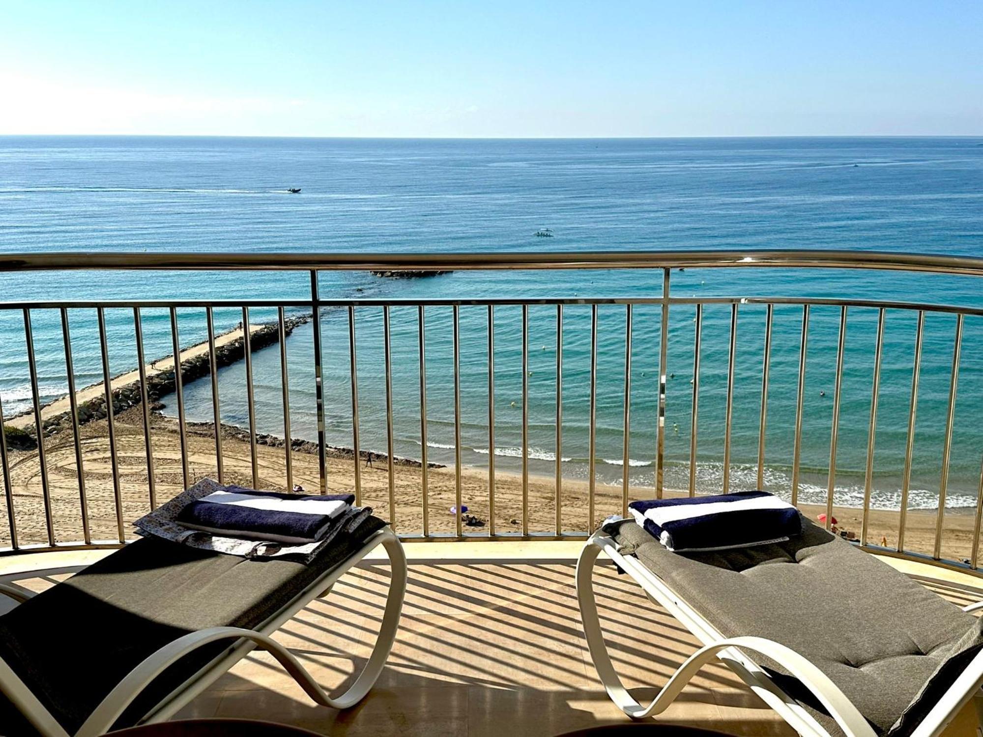 Porto Azul 10A Frontal Penon & Sea View First Line Arenal Beach Calp Extérieur photo